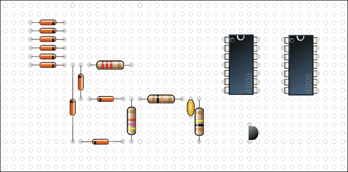 Assembly of the components on the prototype board